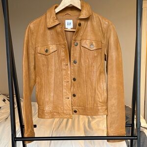 GAP Camel Leather Jacket
